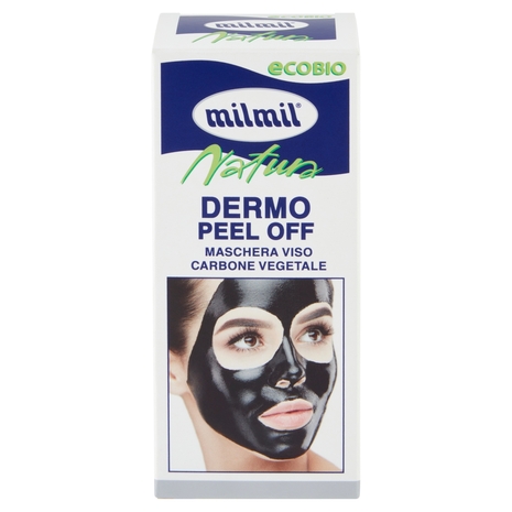 milmil ecobio Natura Dermo Peel Off Maschera Viso Carbone Vegetale 75 ml
